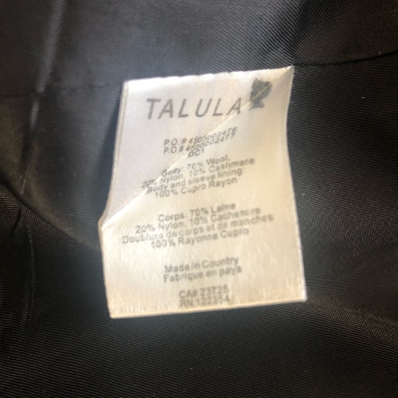 Talula Wool Blazer - Dark Grey Size 00 - Picture 3 of 5